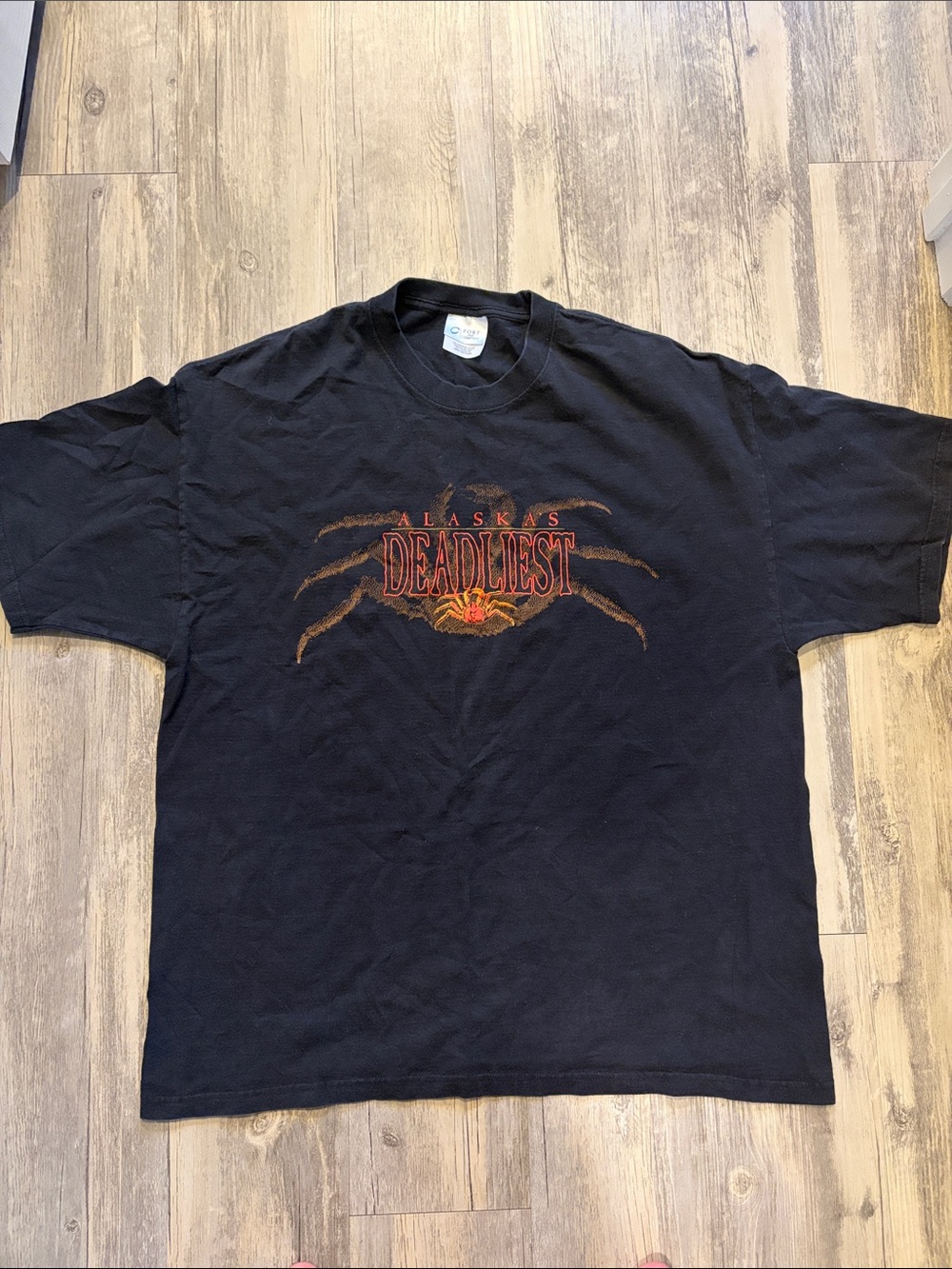 Port and Company Black 'Alaska's Deadliest' Graphic Tee